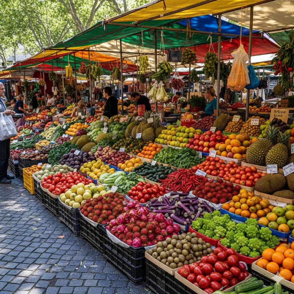 Fresh produce delivery app market purchases