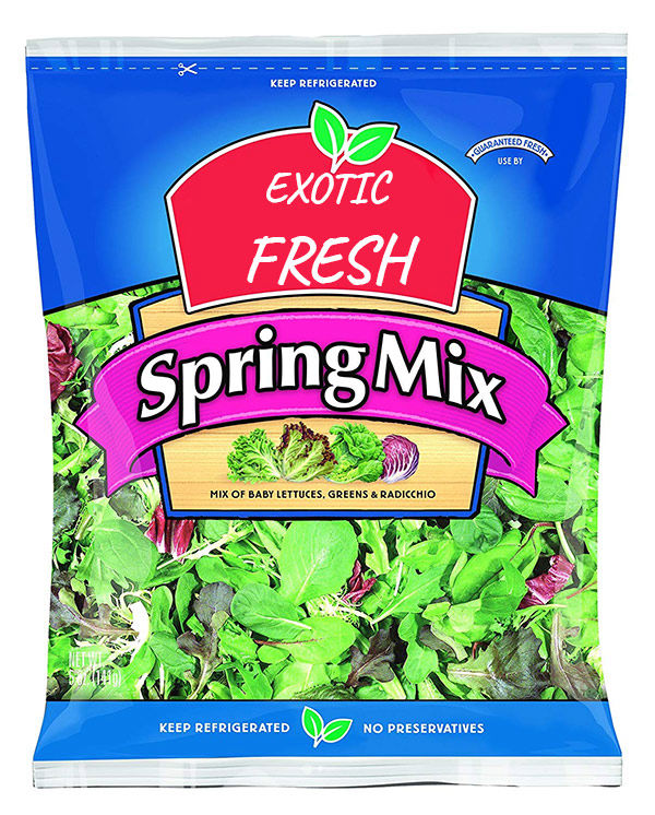 Exotic Fresh spring mix bag